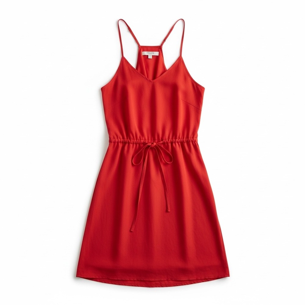 Madewell Red Spaghetti-Strap Mini Dress